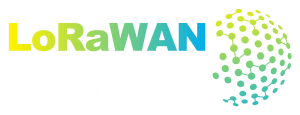 lorawan world expo logo in white and color