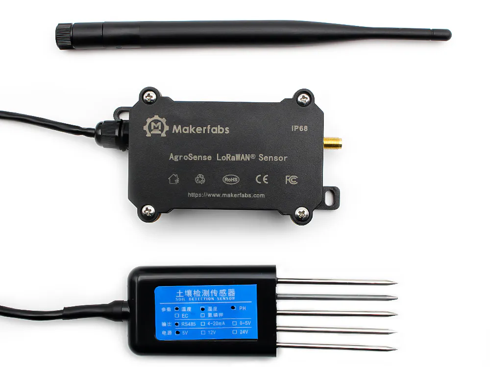 AgroSense Soil Monitor (Humidity/Temperature/PH/EC) Sensor - LoRa Alliance®
