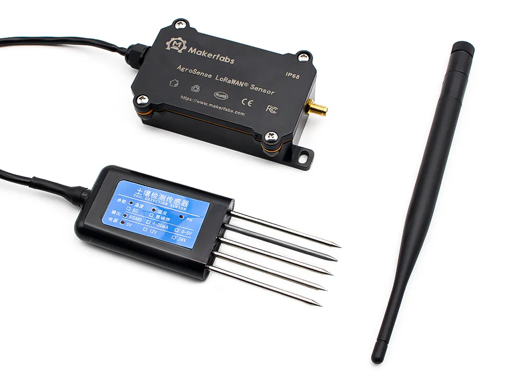 AgroSense Soil Monitor (Humidity/Temperature/PH/EC) Sensor - LoRa Alliance®